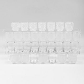 Group of Glass Votives and Shades