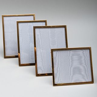 Four Jean Dinh Van Paris Silver-Gilt Picture Frames