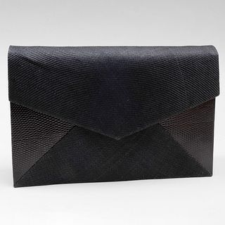 RenÃ© Mancini Woven and Textured Leather Clutch