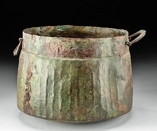 Large Luristan Bronze Pot w/ Handles