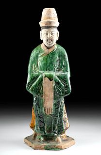 Chinese Ming Dynasty Pottery Tomb Attendant