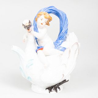 Meissen Porcelain 'Swan Service' Teapot and Cover