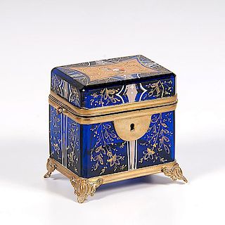Moser-Style Cobalt Dresser Box 
