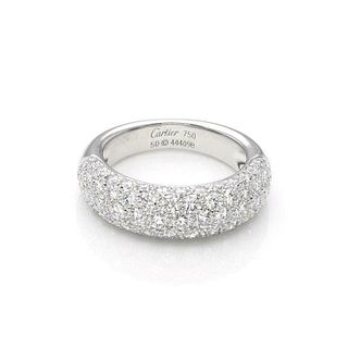 Etincelle de Cartier Diamond 18k Gold Band Ring Si