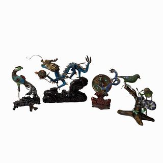 Collection of Chinese Enamel Figurines