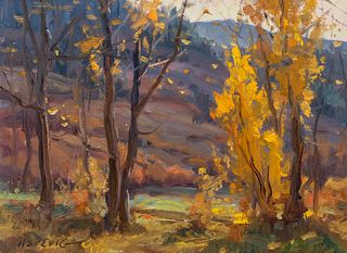 Clyde Aspevig (b. 1951): Fall Study; Red Rock Country