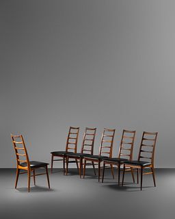 Niels Koefoed
(Danish, 20th Century)
Set of Six Lis Dining Chairs, Koefoed-Hornslet, Denmark