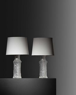 Timo Sarpaneva
(Finnish, 1926-2006)
Pair of Table Lamps, c. 1970, iittala for Luxus, Finland/Sweden