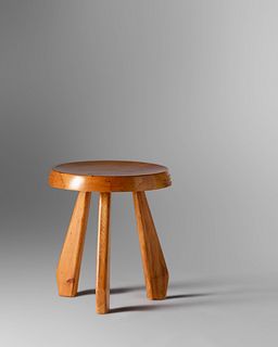 Charlotte Perriand 
(French, 1903-1999)
Stool from Les Arcs, Savoie