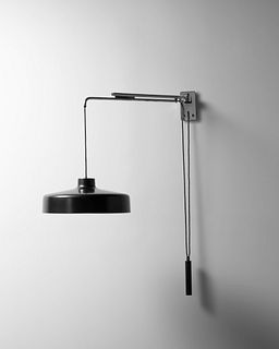 Gino Sarfatti (Italian, 1912-1985)Adjustable Wall Lamp, model 194/n, c. 1950, Arteluce, Italy