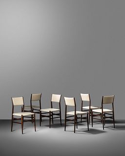 Gio Ponti
(Italian, 1891-1979)
Set of Six Leggera Chairs, Cassina, Italy