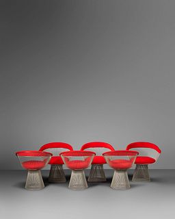 Warren Platner
(American, 1919-2006)
Set of Six Dining Chairs, Knoll, USA