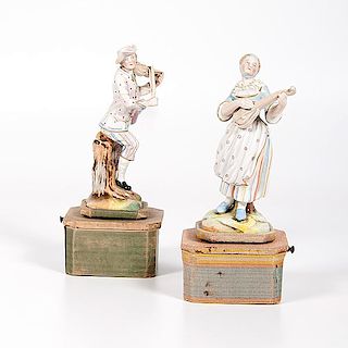 Porcelain Figurine Music Boxes  