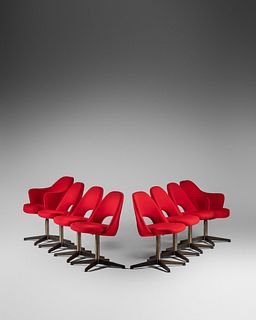 Eero Saarinen
(Finnish, 1910-1961)
Set of Eight Dining Chairs, Knoll, USA