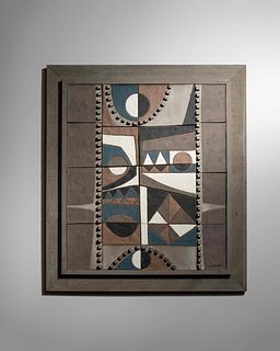 Clyde Burt
(American, 1922-1981)
Wall Tile, c. 1968-70