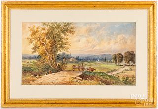 Julius Augustus Beck watercolor landscape