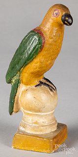 Pennsylvania chalkware parrot, 19th c.