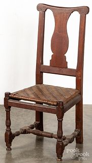 Pennsylvania William and Mary walnut dining chair