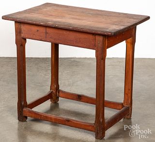 Country pine work table, ca. 1800