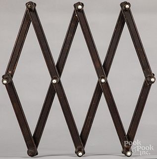 Peg rack, together with a Black Forest frame