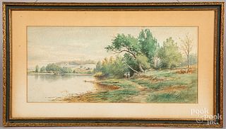 Junius Sloan watercolor landscape