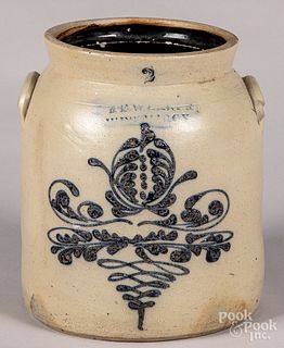 New York stoneware crock, 19th c.