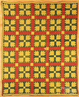 Bear paw quilt, late 19th c.