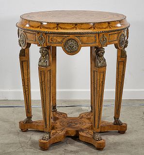European-Style Painted Wood Table
