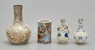 Group of Four Pearl-Skin Ceramics