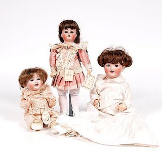 German Bisque Head Dolls  
