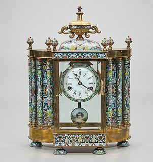 Chinese Cloisonne Decorative Mantel Clock