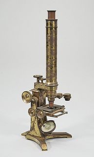 Antique Ross Brass Microscope