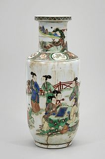 Chinese Painted and Enameled Porcelain Vase