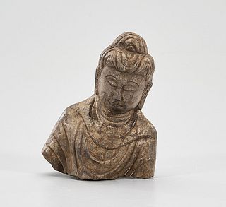 Chinese Stone Buddha Fragment