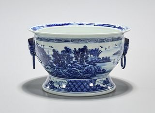 Antique Chinese Blue and White Porcelain Pot