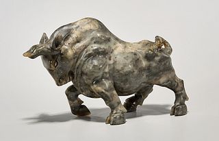 Chinese Carved Seal Stone Bull