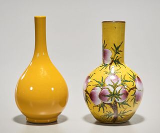 Two Chinese Glazed Porcelains