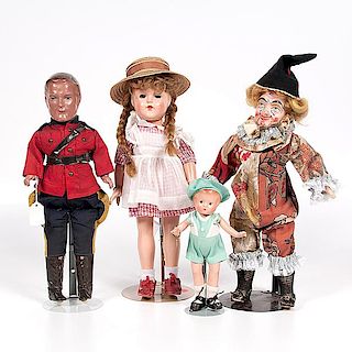 Group of Character Dolls  