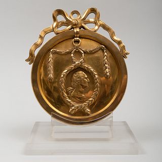 Louis XVI Gilt-Bronze Medal for the American Market 'Washington Before Boston', After Benjamin Duvivier