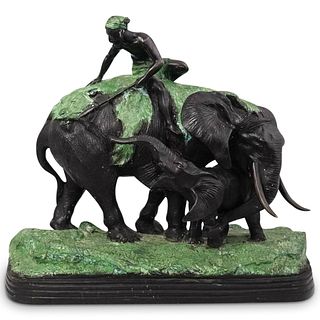 Bronze Figural Elephant Statue