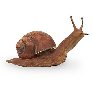Franz Bergman Cold Painted Bronze Snail