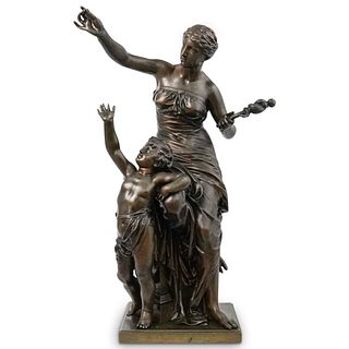 Jean-Jules Cambos (French, 1828–1917) Bronze Statue