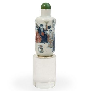19th Cent. Famille Porcelain Snuff Bottle