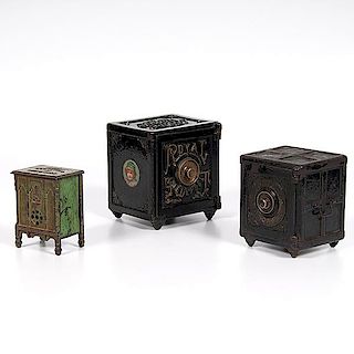Cast Iron Still Banks and Safes 