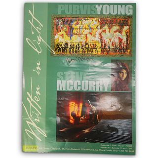Purvis Young Signed Exhibition Poster