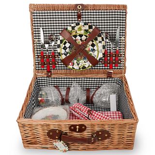 Mackenzie Childs "Berries and Blossoms" Picnic Set
