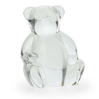 Steuben Crystal Teddy Bear Figurine
