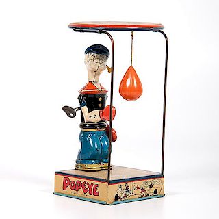 Chein & Co. Popeye Punching Bag Windup Toy 