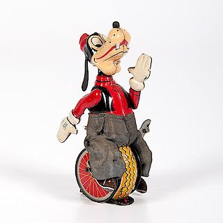 Linemar Goofy the Unicyclist Windup Toy 