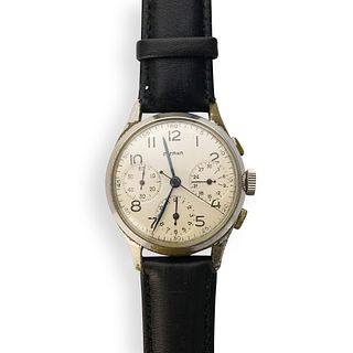 Vintage Eterna Stainless Chronograph Watch